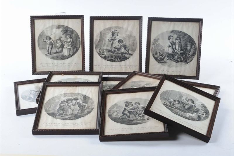 Lotto di undici stampe  - Auction Antique and Old Masters - II - Cambi Casa d'Aste