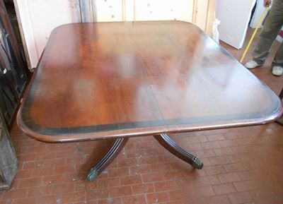 Tavolo in Piuma di Mogano, Inghilterra XIX Secolo
