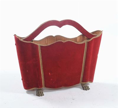 Portariviste in Velluto Rosso