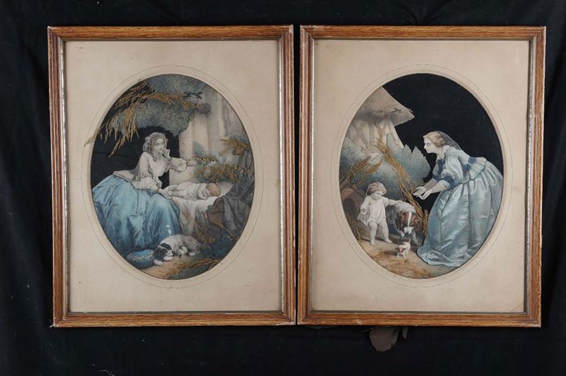 Due collages incorniciati, Inghilterra  - Auction OnLine Auction 7-2013 - Cambi Casa d'Aste