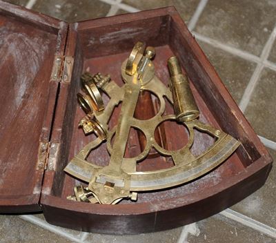Sestante in Cassetta di Legno