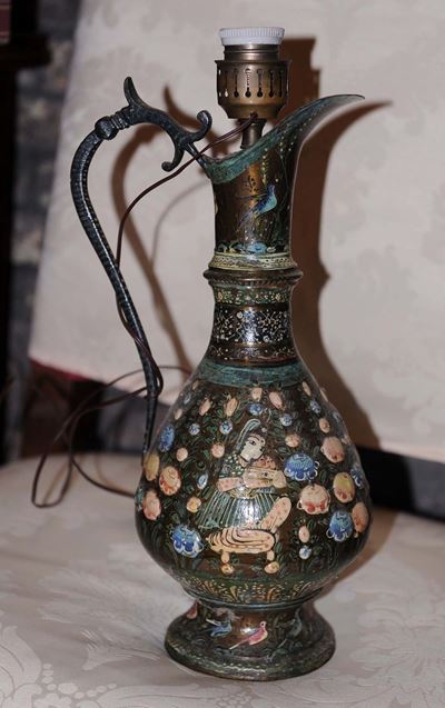 Brocca in Metallo Dipinto