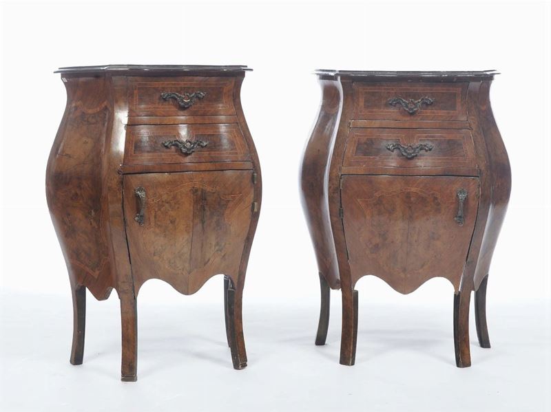 Coppia di comodini in stile Lombardo - Veneto  - Asta Antiquariato e Dipinti Antichi - II - Cambi Casa d'Aste