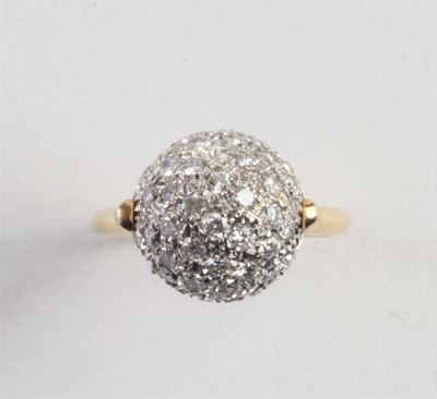 Anello con Pavè di Diamanti Huit-huit