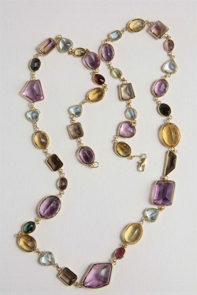 Collana Tipo Stern con Quarzi e Tormaline