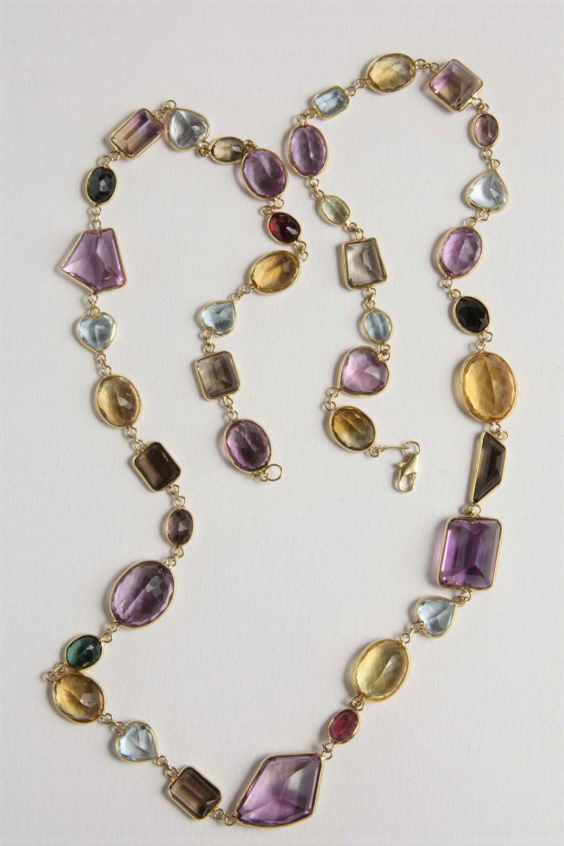 A gem-set necklace  - Auction Silver, Ancient and Contemporary Jewels - Cambi Casa d'Aste