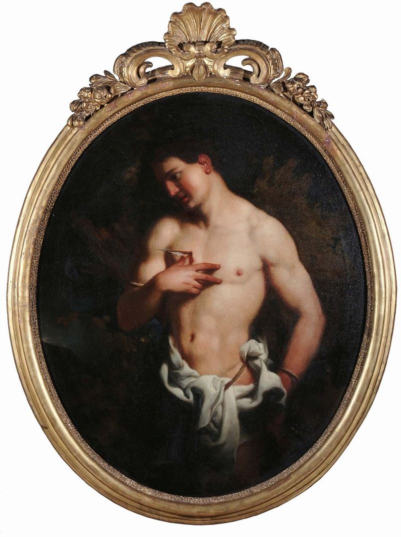 Johann Carl Loth (Monaco di Baviera 1632 - Venezia 1698) San Sebastiano  - Auction Old Masters - Cambi Casa d'Aste