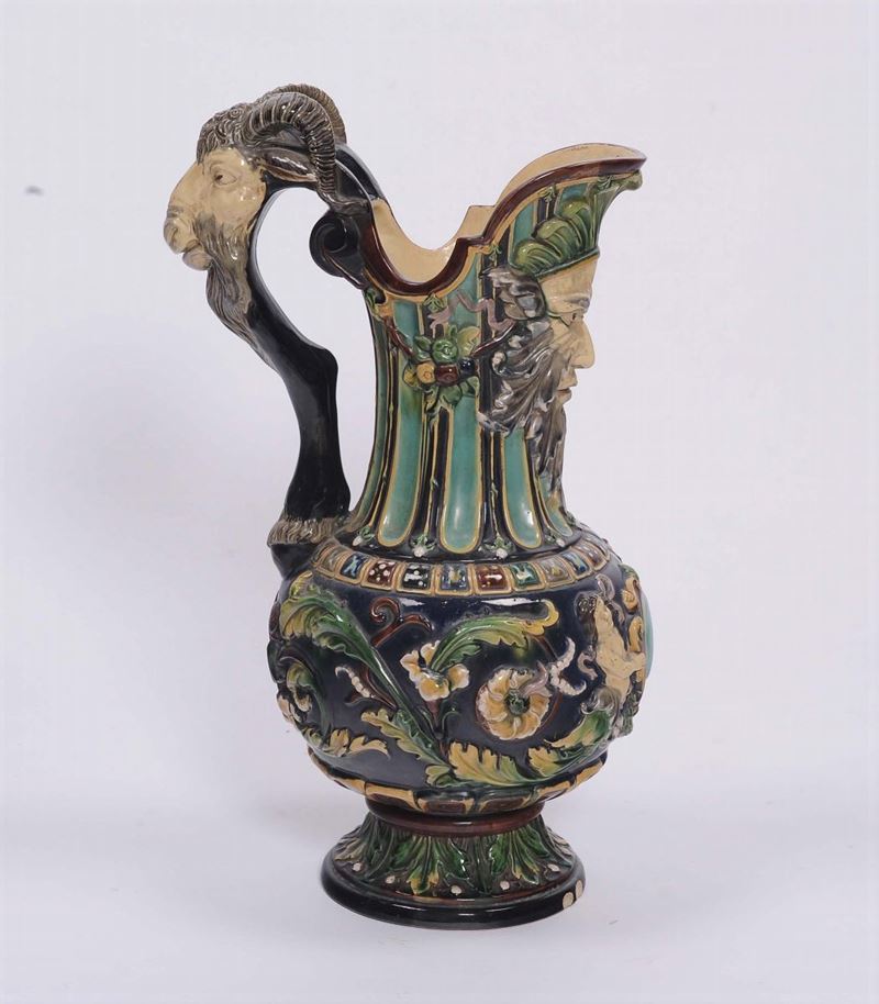 Grande mesciroba in maiolica policroma, Boemia XIX secolo  - Auction Antique and Old Masters - II - Cambi Casa d'Aste