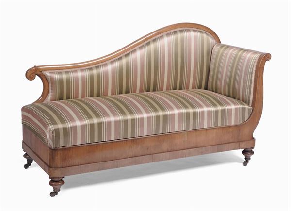 Dormeuse in noce, XIX secolo