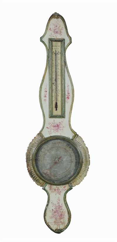 Barometro in Legno Laccato, Francia XVIII Secolo