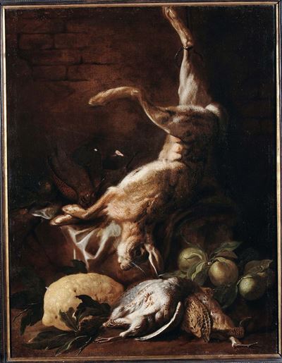 Jan Fyt (1611-1661)natura Morta con Cacciagione e Limoni