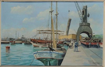 Mario Chiti (XX Secolo)porto di Genova, 1946
