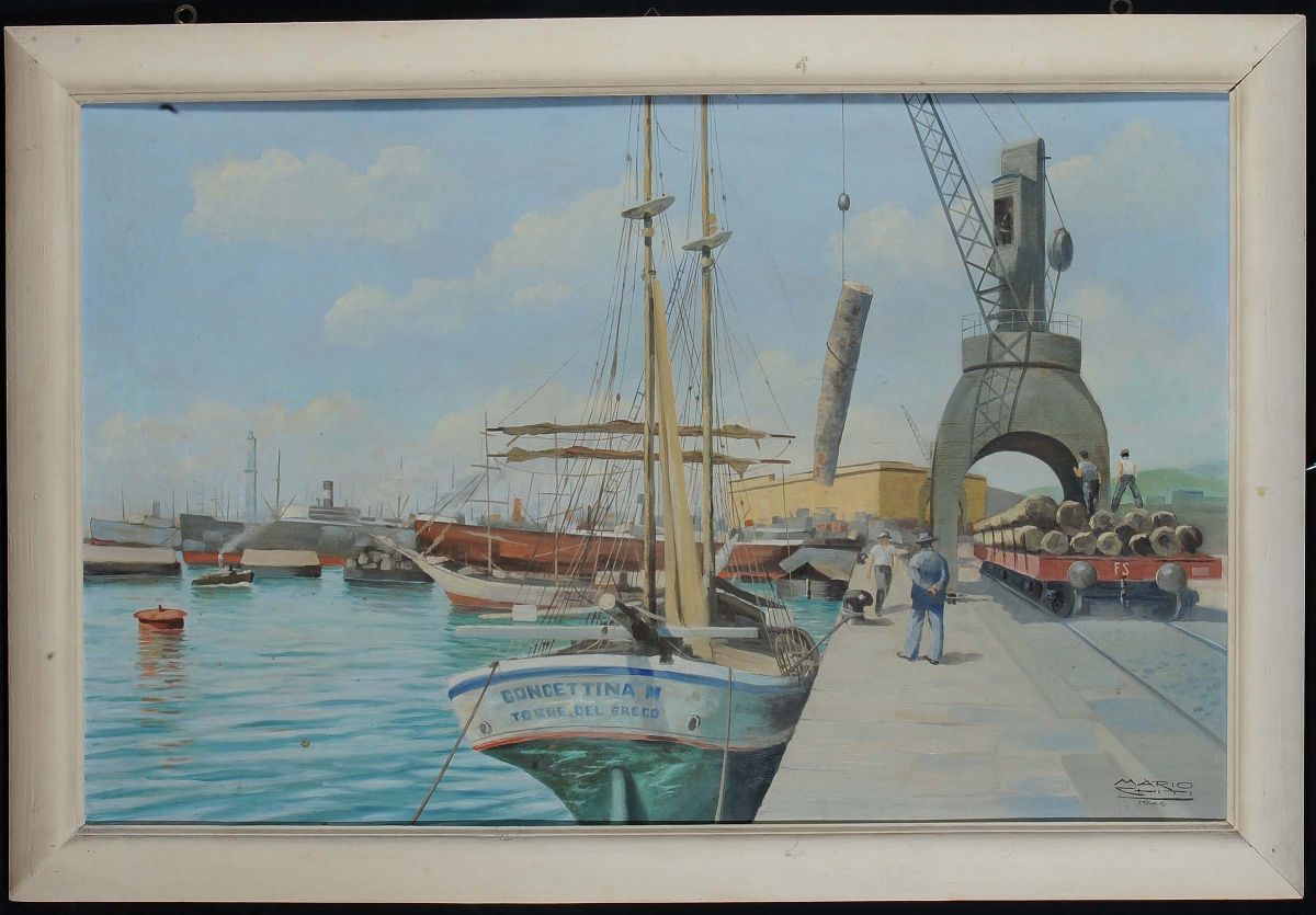 Mario Chiti (XX Secolo)porto di Genova, 1946