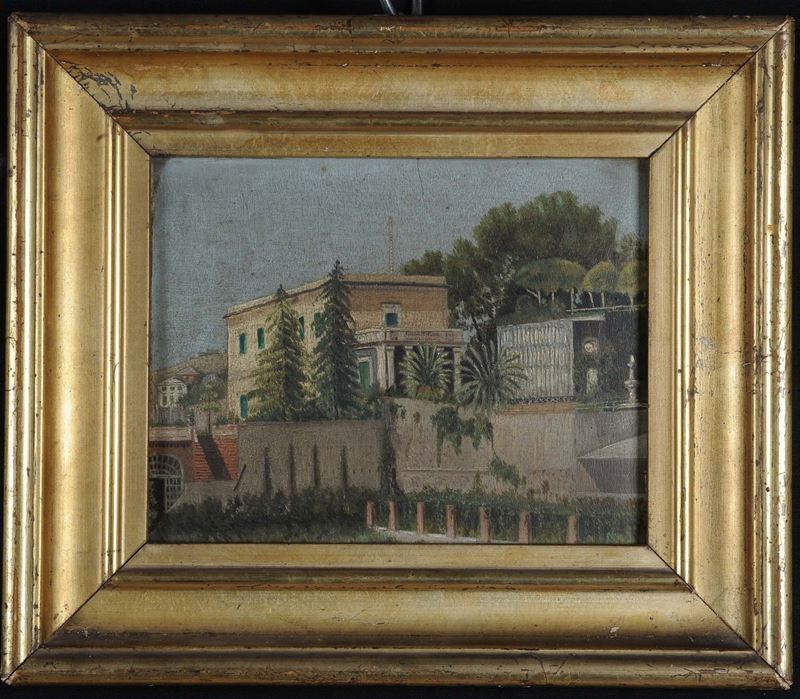 Anonimo del XX secolo Villetta Dinegro a Genova  - Asta Antiquariato e Dipinti Antichi - II - Cambi Casa d'Aste