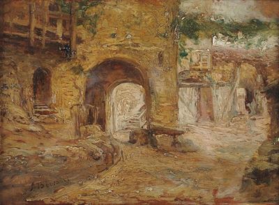 Stefano Bersani (1872-1914)veduta di Borgo