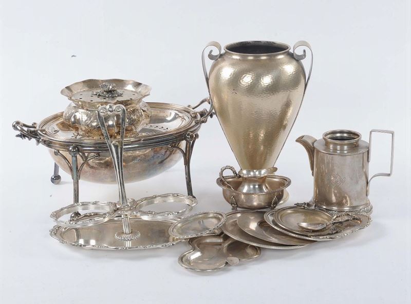 Lotto misto di oggetti in argento e metallo  - Auction Antique and Old Masters - II - Cambi Casa d'Aste