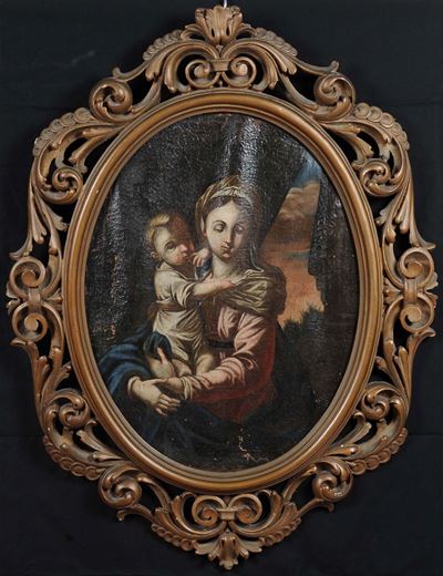 Scuola XVII Secolo Secolomadonna con Bambino