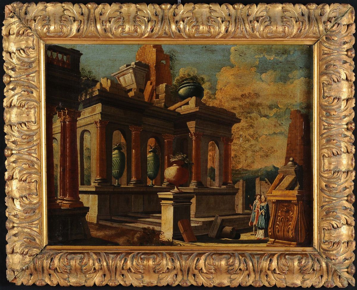 Anonimo degli Inizi del XX Secolopaesaggi con Architetture