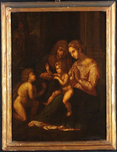 Anonimo del XX Secolomadonna con Bambino e Santa