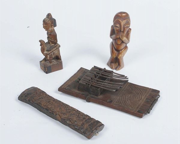 Quattro sculture africane