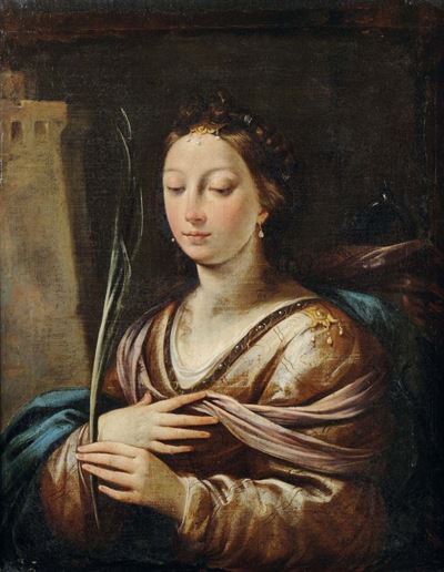 Scuola Romana del XVII Secolosanta Barbara