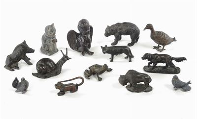 Lotto di Animaletti in Bronzo