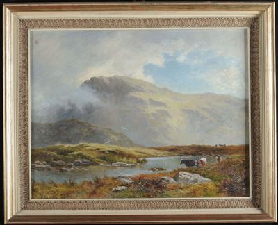 J.b. Noelpaesaggio Montano con Armenti