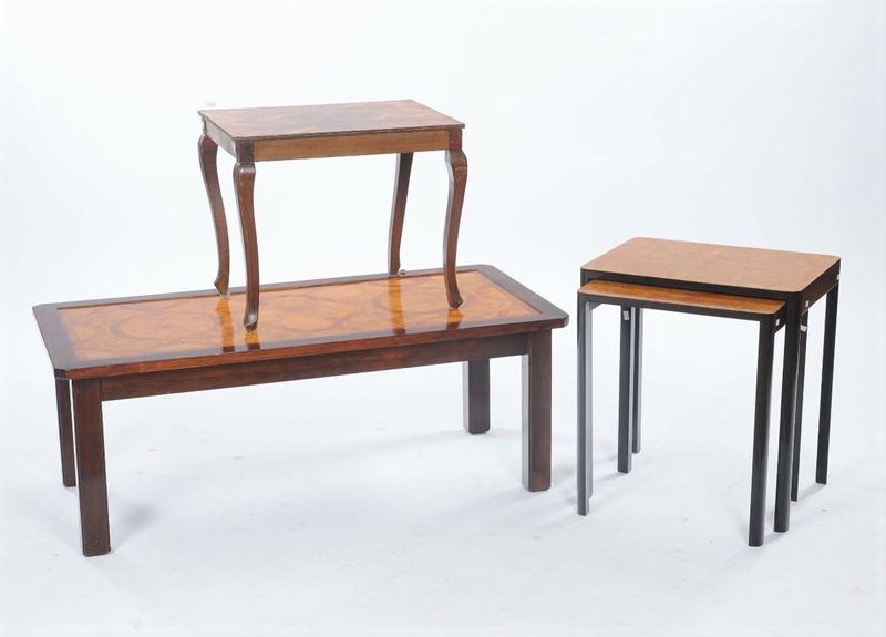 Lotto di quattro tavolini rettangolari diversi  - Auction Antique and Old Masters - II - Cambi Casa d'Aste