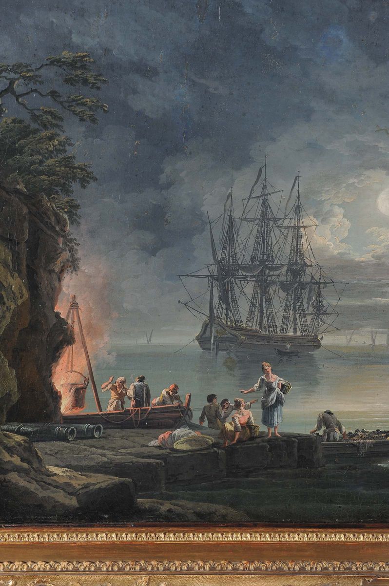 Francesco Fidanza (roma 1747 - Milano 1819)veduta Costiera