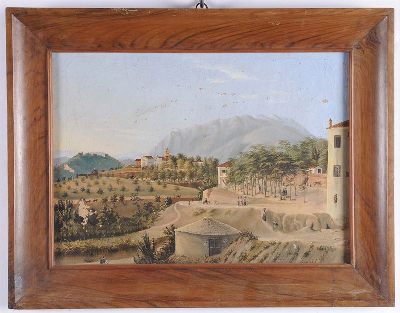 Scuola del XIX secolo Paesaggio  - Auction Time Auction 05-2014 - Cambi Casa d'Aste
