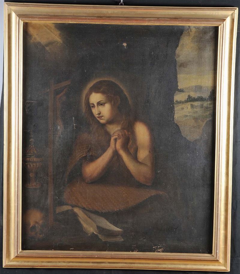Scuola del XVIII secolo Maddalena  - Auction Antique and Old Masters - II - Cambi Casa d'Aste