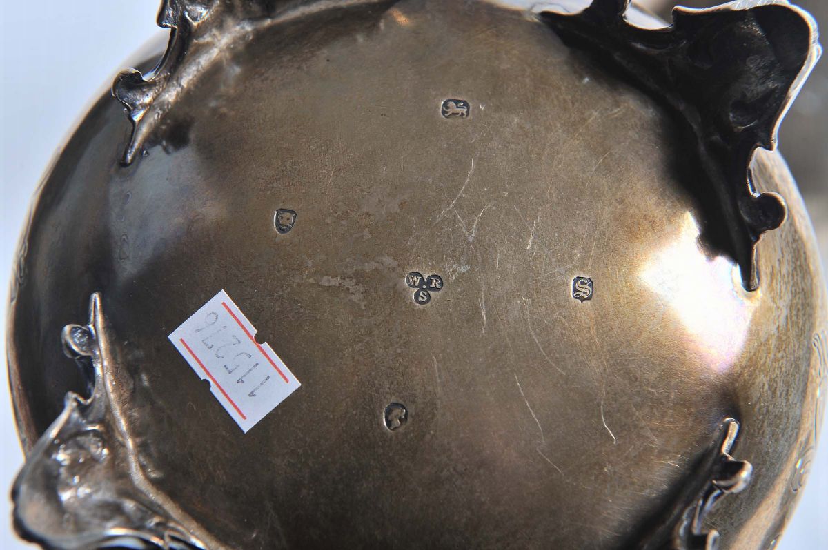 Servizio da Té e Caffè in Argento Vermeil Cesellato, Inghilterra, XIX Secolo
