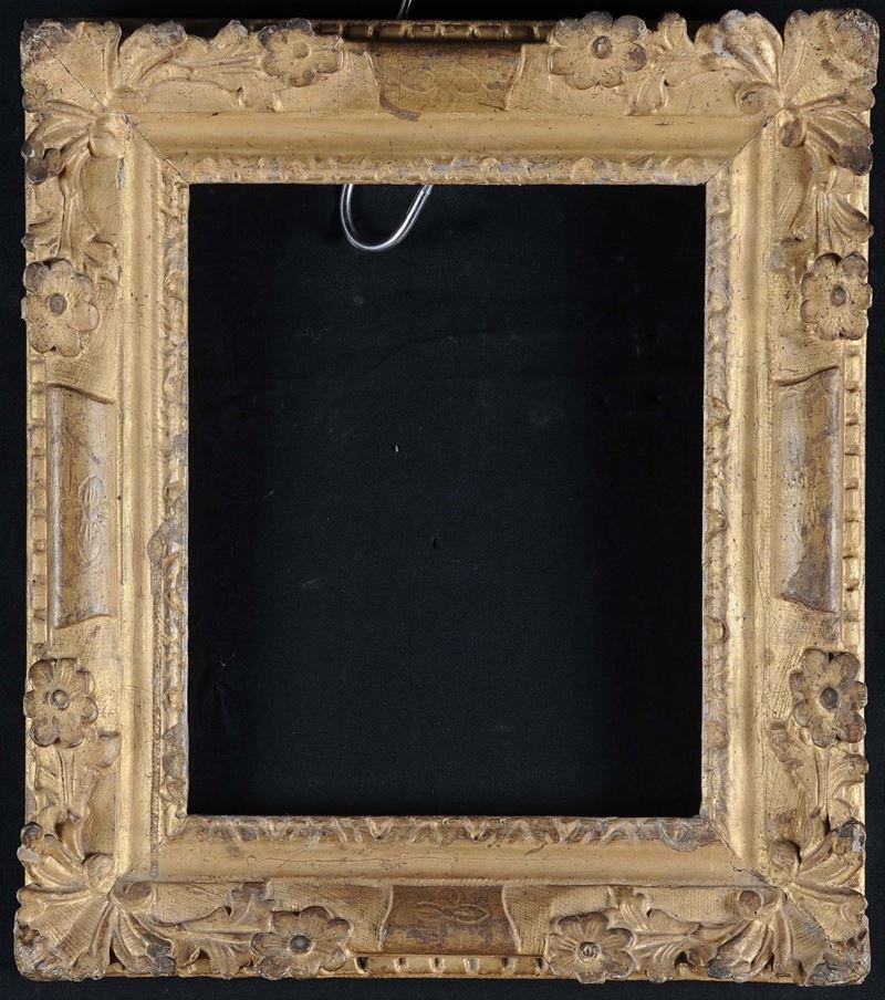 Cornice in legno intagliato e dorato, fine XVIII secolo  - Auction Antique and Old Masters - II - Cambi Casa d'Aste