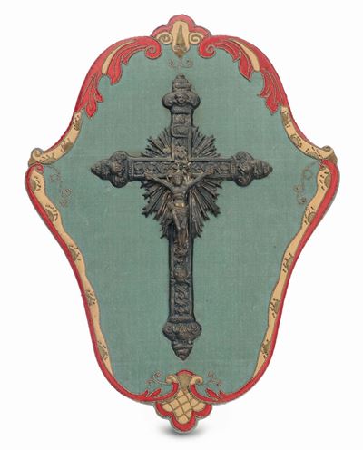 Crocifisso in Argento Sbalzato, XIX Secolo