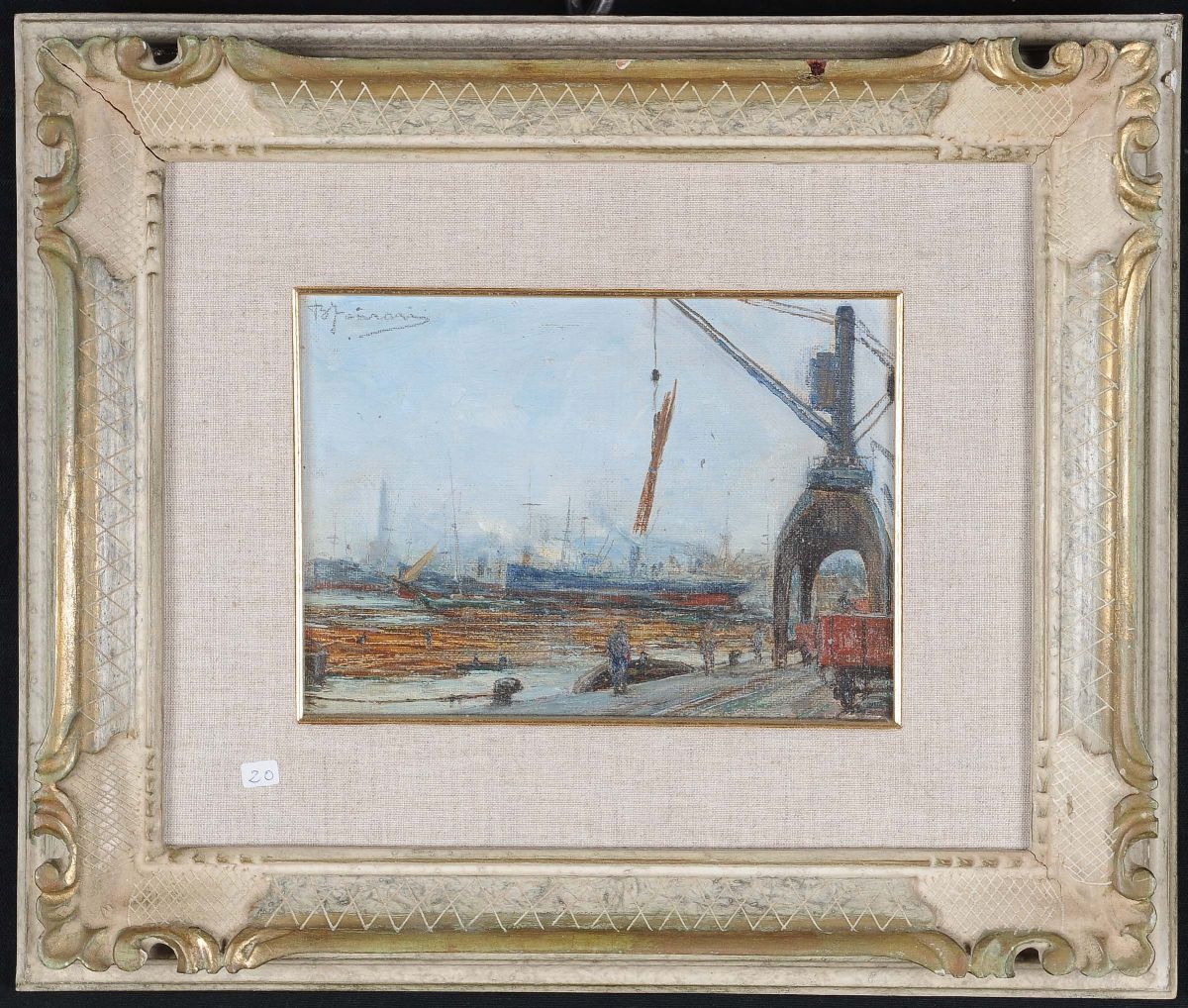 Berto Ferrari (1887-1965)legnami in Porto a Genova