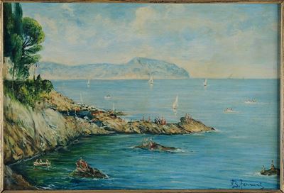 Berto Ferrari (1887-1965)estate a Nervi, 1947