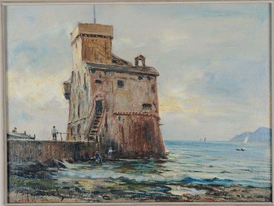 Berto Ferrari (1887-1965)castello Antico - Rapallo