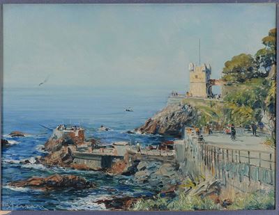 Berto Ferrari (1887-1965)torre Groppallo a Nervi