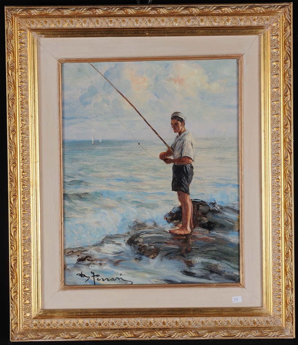 Berto Ferrari (1887-1965)pescatore (bogliasco)