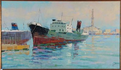 Ettore Frana (1924)porto di Genova