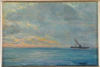 Berto Ferrari (1887-1965)tempo Burrascoso (mar Ligure), 1936