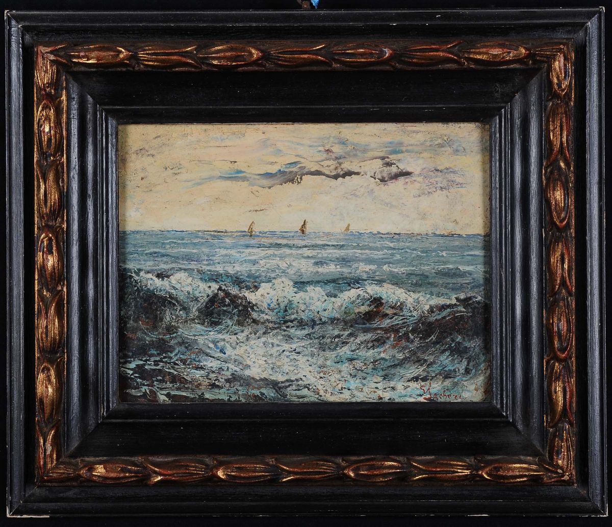 Giuseppe Sacheri ( 1863-1950), Attribuito Avele All’orizzonte