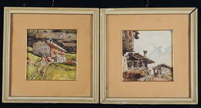 Aurelio Craffonara (1875-1945)vedute di Montagna