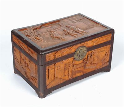 Cofanetto Cinese in Legno di Canfora
