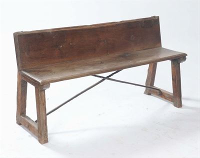 Panca in Legno con Schienale