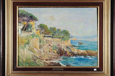 Berto Ferrari (1887-1965)veduta Verso Camogli, 1955