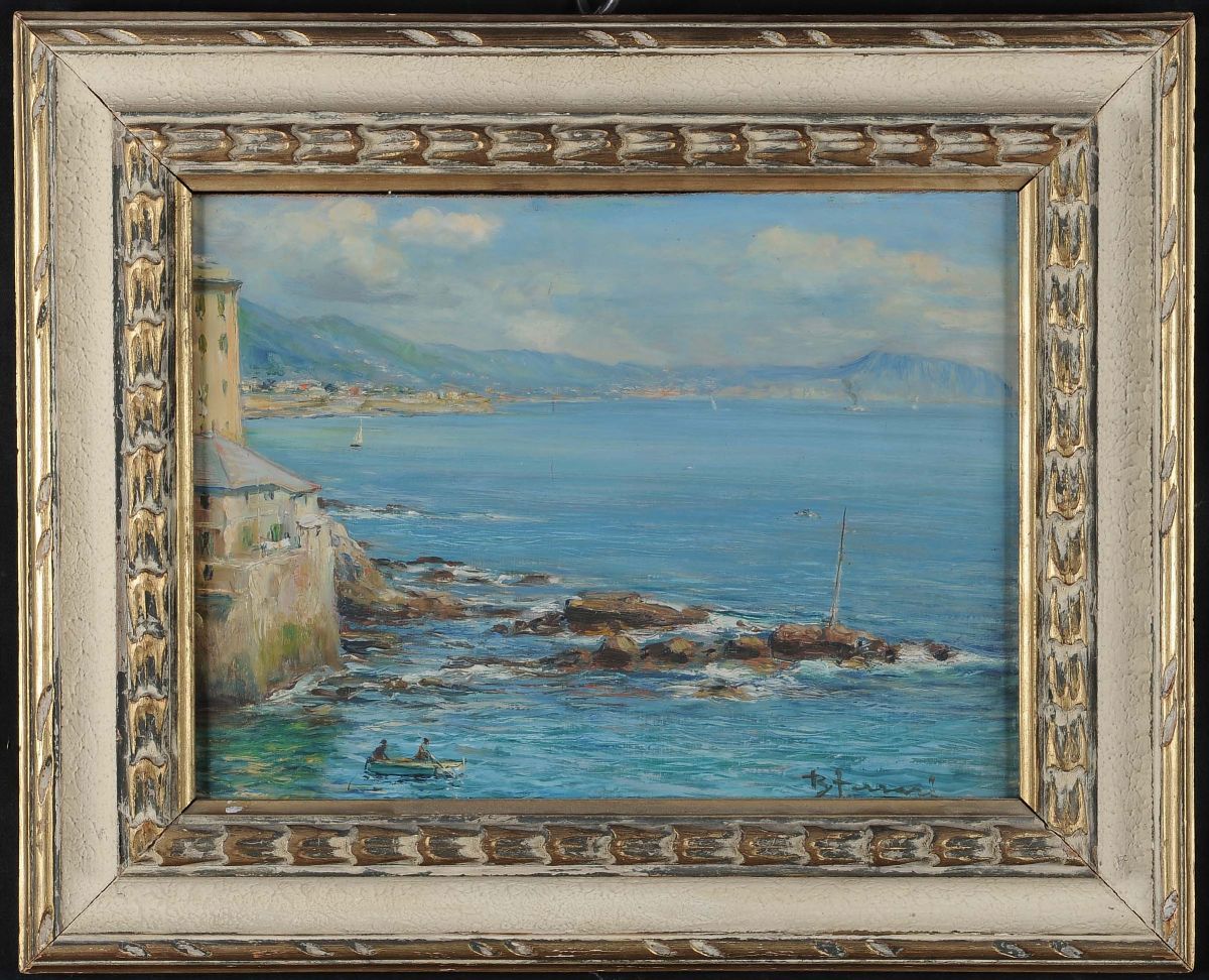 Berto Ferrari (1887-1965)veduta da Boccadasse