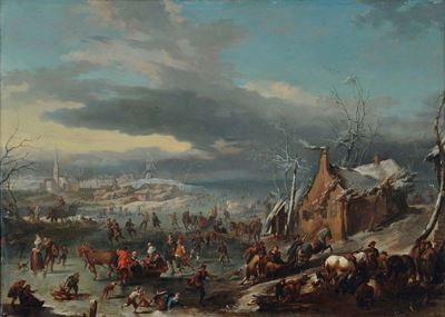 Jan Pieter Van Bredael il Giovane (1683-1735)L'estate L'inverno