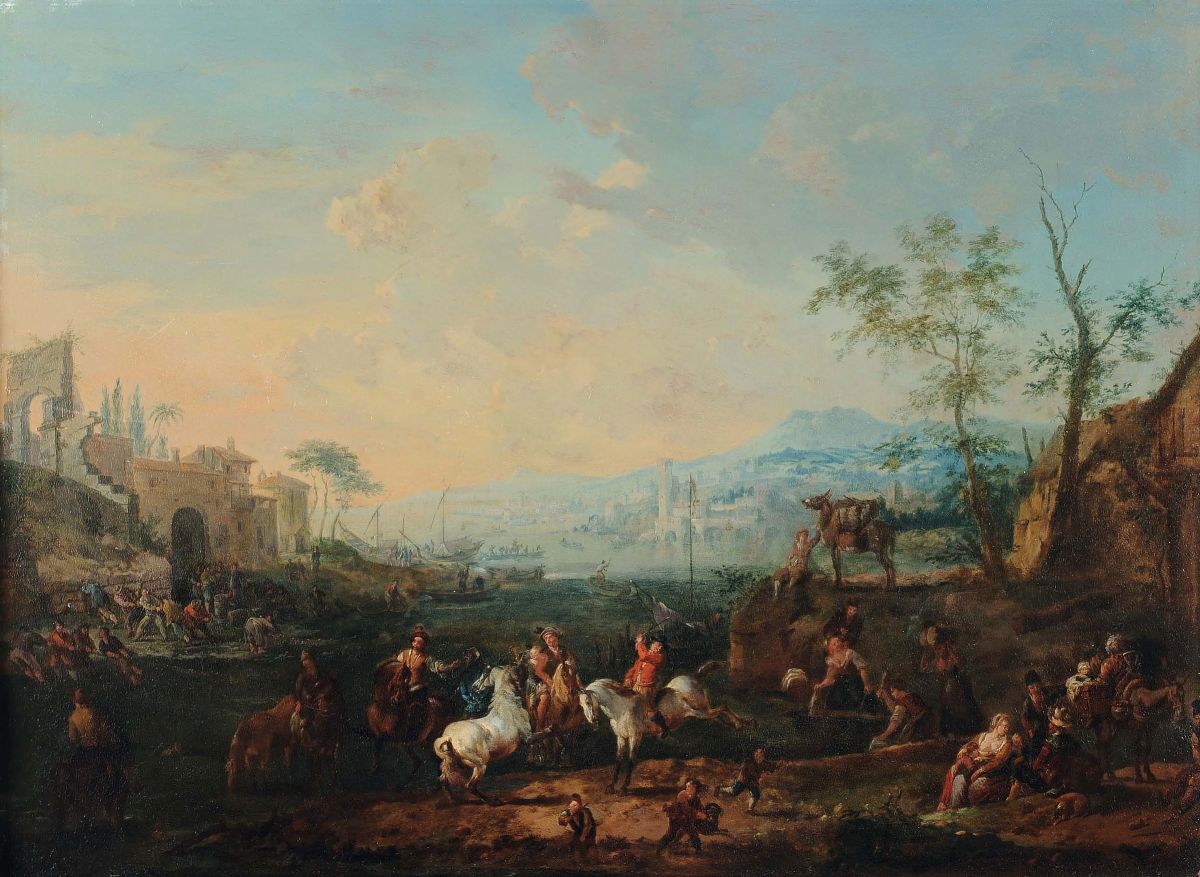 Jan Pieter Van Bredael il Giovane (1683-1735)L'estate L'inverno