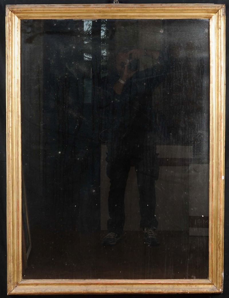 Specchiera in legno dorato, XIX secolo  - Asta Eredità Emilio Bruzzone - I - Cambi Casa d'Aste
